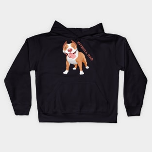 Pitbull Dad Kids Hoodie